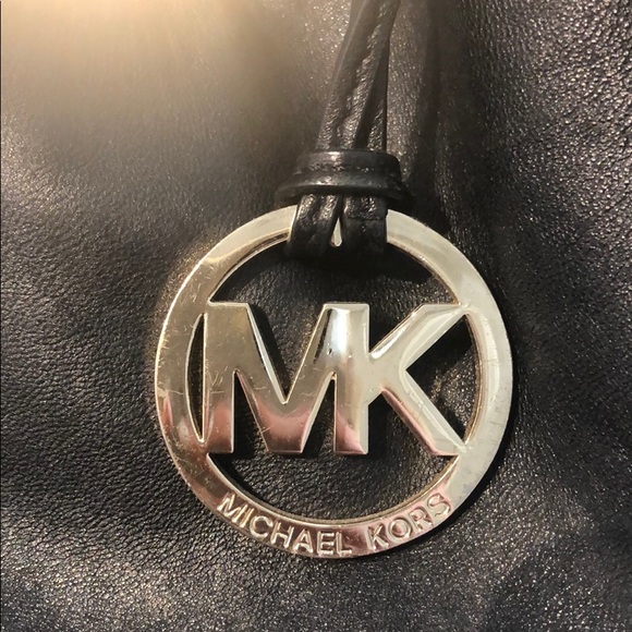 Michael Kors Black Leather Tote - Picture 2 of 3